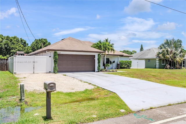 1149 SE Sandia Dr, Port St Lucie, FL 34983 - ranch-style house featuring an attached garage, concrete driveway, and stucco siding