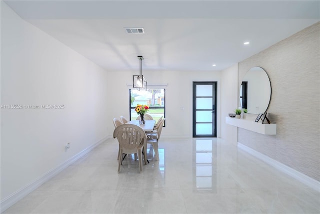 1149 SE Sandia Dr, Port St Lucie, FL 34983 - dining area featuring light tile patterned floors and recessed lighting