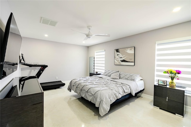 1149 SE Sandia Dr, Port St Lucie, FL 34983 - bedroom featuring recessed lighting and ceiling fan