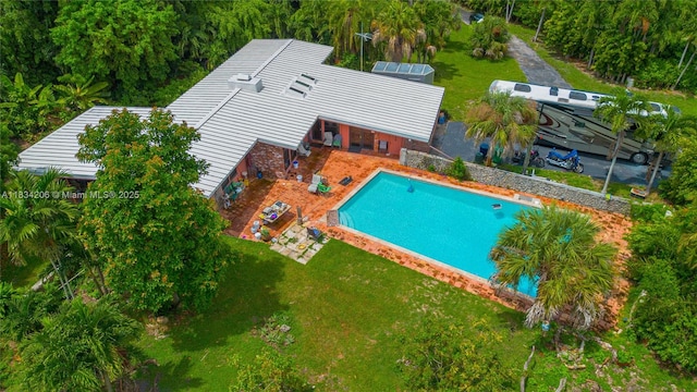 6801 SW 136th St, Pinecrest, FL 33156 - outdoor pool featuring a yard