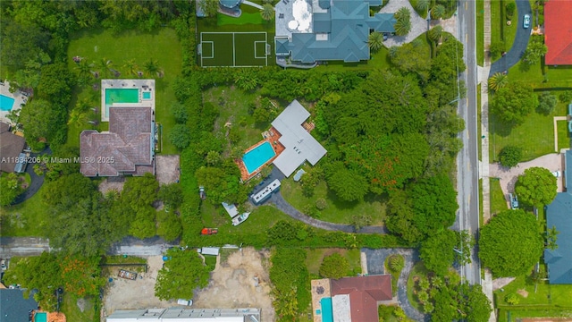 6801 SW 136th St, Pinecrest, FL 33156 - drone / aerial view of a pool area