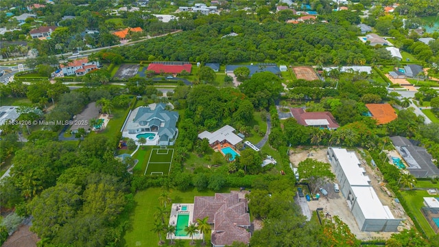 6801 SW 136th St, Pinecrest, FL 33156 - aerial view of property and surrounding area with nearby suburban area