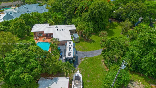 6801 SW 136th St, Pinecrest, FL 33156 - view from above of property with a pool