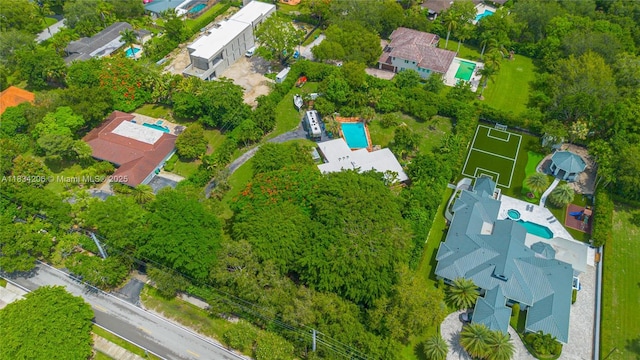 6801 SW 136th St, Pinecrest, FL 33156 - aerial view of a pool area