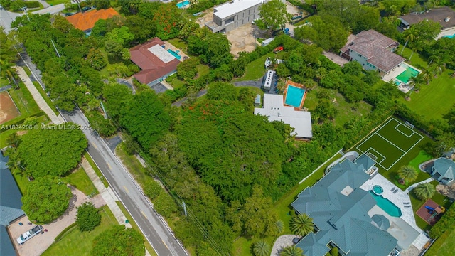 6801 SW 136th St, Pinecrest, FL 33156 - aerial view of a pool area