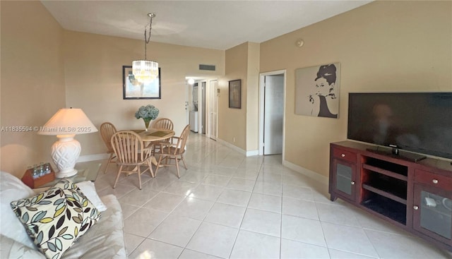 2000 S Ocean Blvd Unit 16P, Lauderdale By The Sea, FL 33062 - dining area with baseboards and light tile patterned flooring