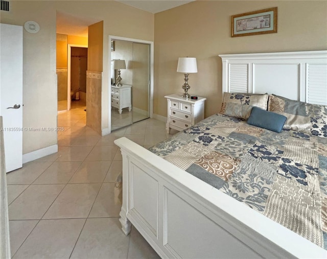 2000 S Ocean Blvd Unit 16P, Lauderdale By The Sea, FL 33062 - bedroom with light tile patterned floors and a closet