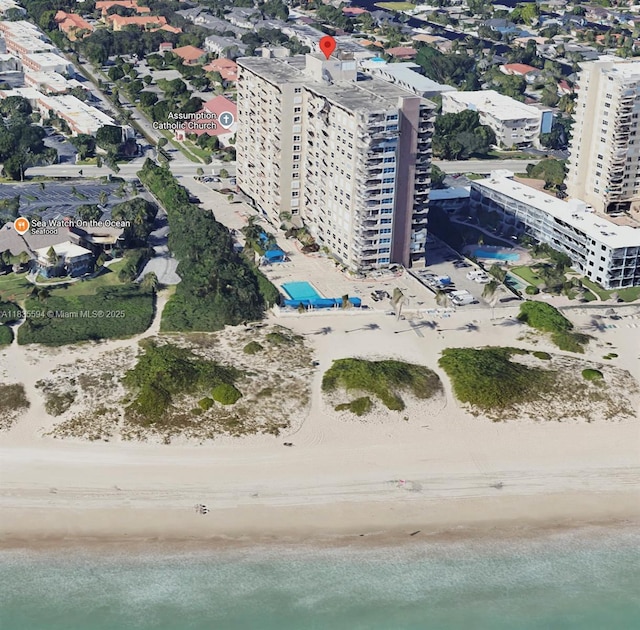 2000 S Ocean Blvd Unit 16P, Lauderdale By The Sea, FL 33062 - aerial view of property's location featuring extended coastline and nearby urban area