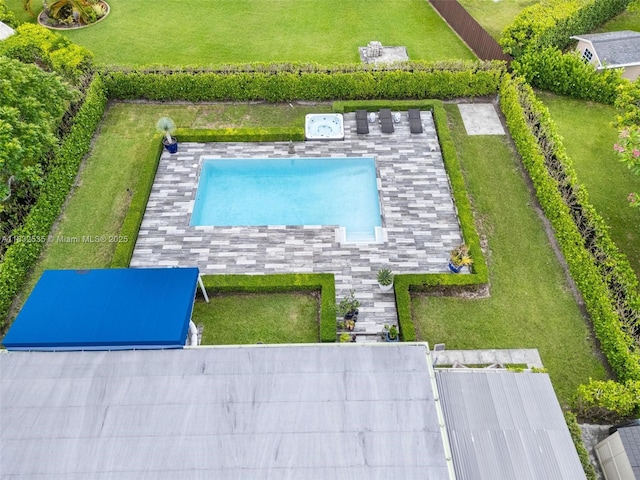 10321 SW 102nd Ave, Miami, FL 33176 - aerial view of a pool area