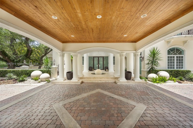 7245 SW 104th St, Pinecrest, FL 33156 - view of patio featuring french doors