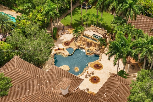 7245 SW 104th St, Pinecrest, FL 33156 - bird's eye view of a pool