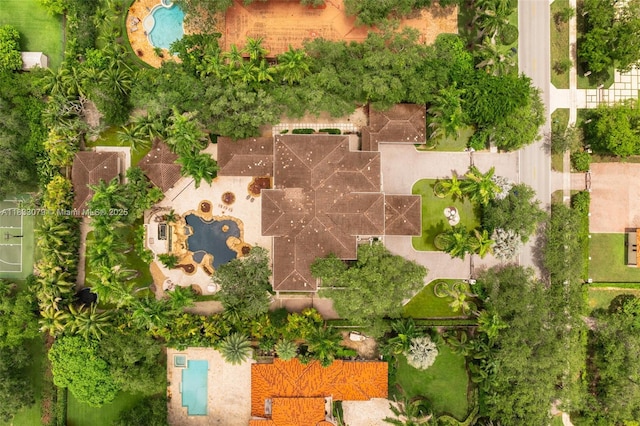 7245 SW 104th St, Pinecrest, FL 33156 - aerial view of a pool area