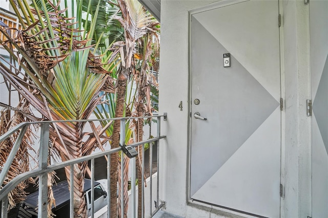 1616 Euclid Ave Unit 4, Miami Beach, FL 33139 - doorway to property featuring a balcony