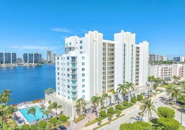 18100 N Bay Rd Unit 1108, Sunny Isles Beach, FL 33160 - view of property with a view of city and a water view