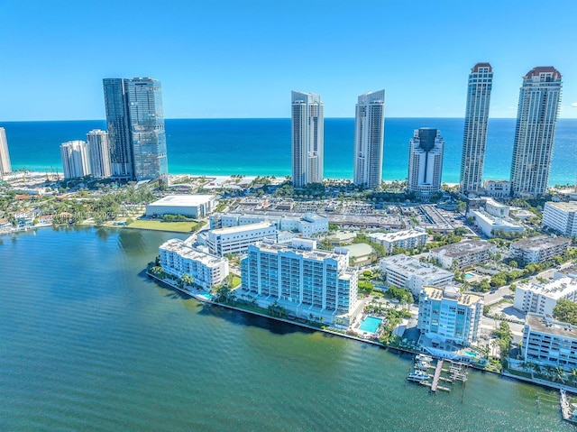 18100 N Bay Rd Unit 1108, Sunny Isles Beach, FL 33160 - view of urban area with a large body of water