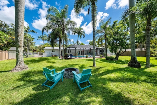 9720 SW 140th St, Miami, FL 33176 - surrounding community with a fire pit and a pool