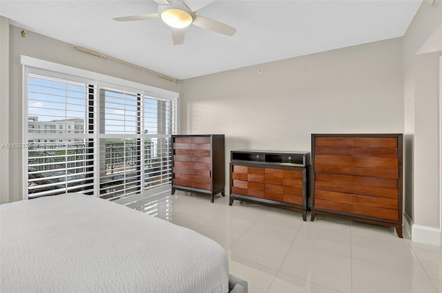 200 E Palmetto Park Rd Unit 714, Boca Raton, FL 33432 - bedroom featuring a ceiling fan and tile patterned flooring