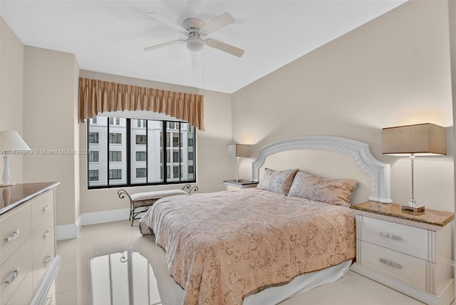 200 E Palmetto Park Rd Unit 714, Boca Raton, FL 33432 - bedroom featuring a ceiling fan and light tile patterned floors