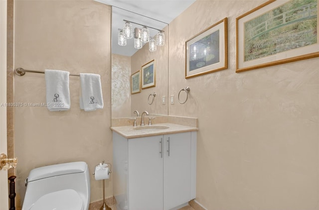 200 E Palmetto Park Rd Unit 714, Boca Raton, FL 33432 - half bathroom with vanity and toilet