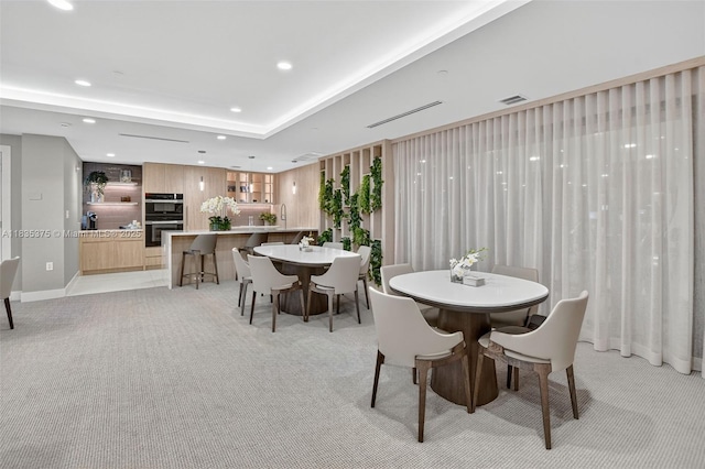 200 E Palmetto Park Rd Unit 714, Boca Raton, FL 33432 - dining area featuring light colored carpet and recessed lighting