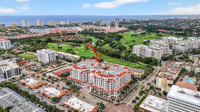 200 E Palmetto Park Rd Unit 714, Boca Raton, FL 33432 - view of urban area with a golf club and a large body of water