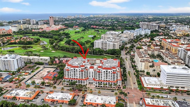 200 E Palmetto Park Rd Unit 714, Boca Raton, FL 33432 - view of urban area with a golf course and a large body of water