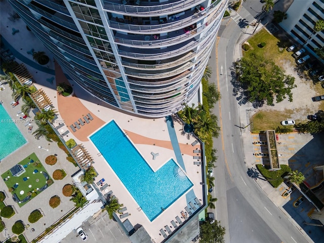 1750 N Bayshore Dr Unit 1611, Miami, FL 33132 - drone / aerial view of a pool area