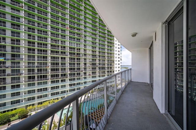 1750 N Bayshore Dr Unit 1611, Miami, FL 33132 - balcony featuring view of pool