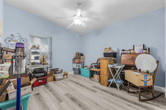 7130 Scarlet Sage Ct, Punta Gorda, FL 33955 - storage area featuring ceiling fan