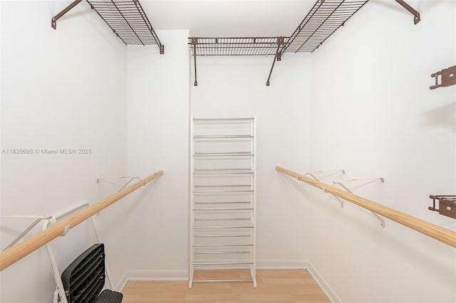 901 Colony Point Cir Unit 107, Pembroke Pines, FL 33026 - spacious closet featuring light wood-type flooring