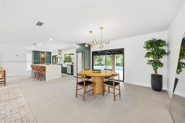 12505 SW 99th Ave, Miami, FL 33176 - dining area featuring recessed lighting