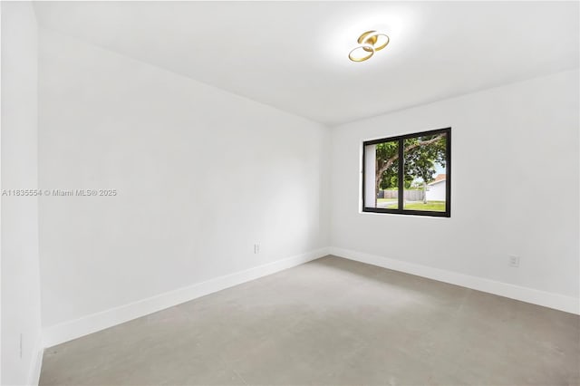 12505 SW 99th Ave, Miami, FL 33176 - unfurnished room with concrete flooring and baseboards