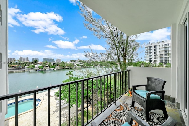 9341 E Bay Harbor Dr Unit 3D, Bay Harbor Islands, FL 33154 - balcony featuring a water view and a view of city