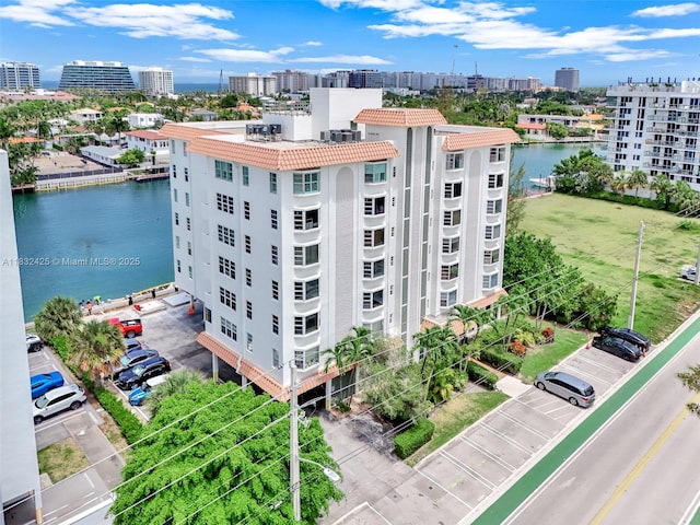 9341 E Bay Harbor Dr Unit 3D, Bay Harbor Islands, FL 33154 - view of building exterior with a view of city and a water view