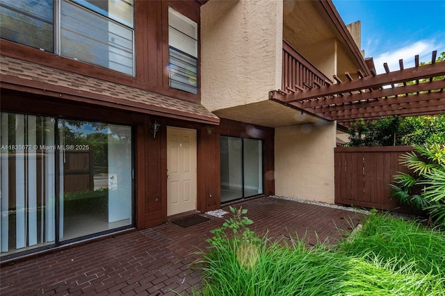 6455SW SW 116th Pl Unit C, Miami, FL 33173 - view of patio / terrace with a pergola