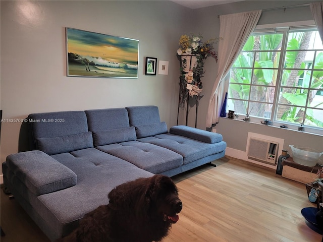 349 Meridian Ave Unit B103, Miami Beach, FL 33139 - living area with wood finished floors and healthy amount of natural light
