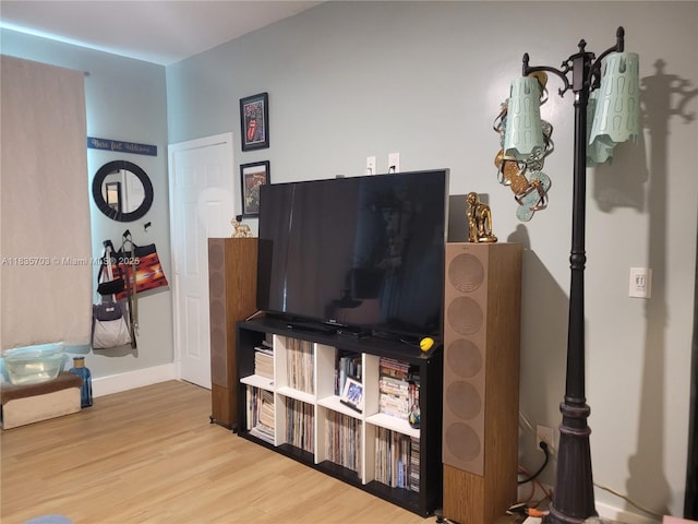 349 Meridian Ave Unit B103, Miami Beach, FL 33139 - living room with wood finished floors and baseboards