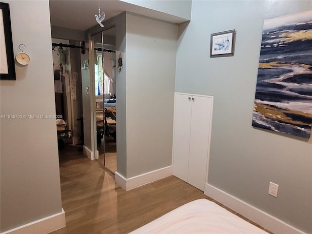 349 Meridian Ave Unit B103, Miami Beach, FL 33139 - hall featuring wood finished floors and baseboards
