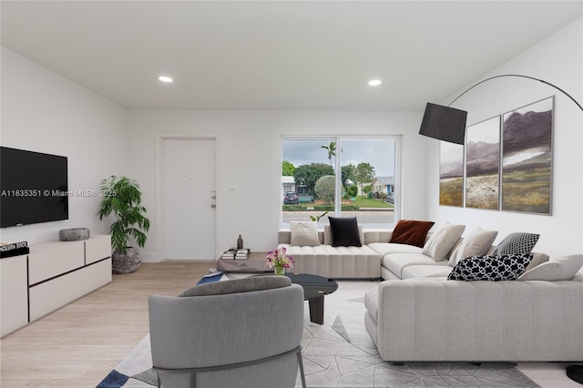 4516 Mainland Dr, Tamarac, FL 33319 - living room featuring recessed lighting and light wood-type flooring