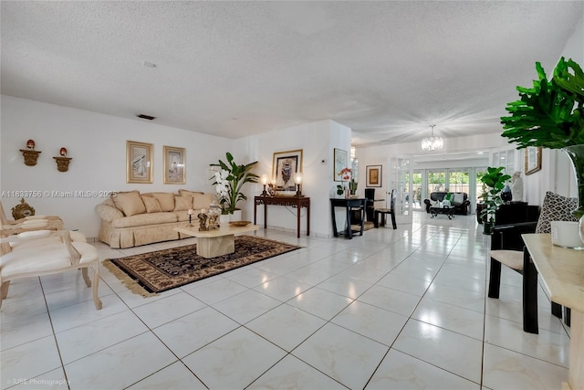 4235 SW 97th Ave, Miami, FL 33165 - living room with a textured ceiling and light tile patterned floors