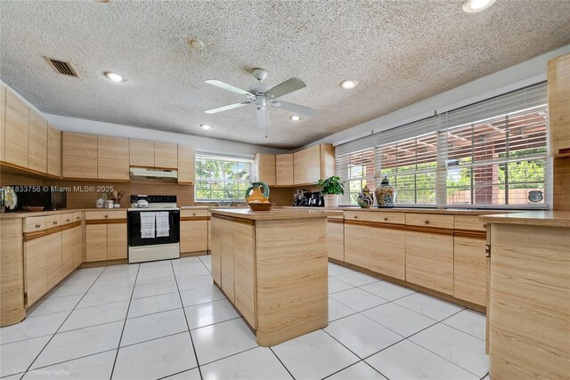 4235 SW 97th Ave, Miami, FL 33165 - bedroom featuring light colored carpet, a textured ceiling, a closet, and ceiling fan