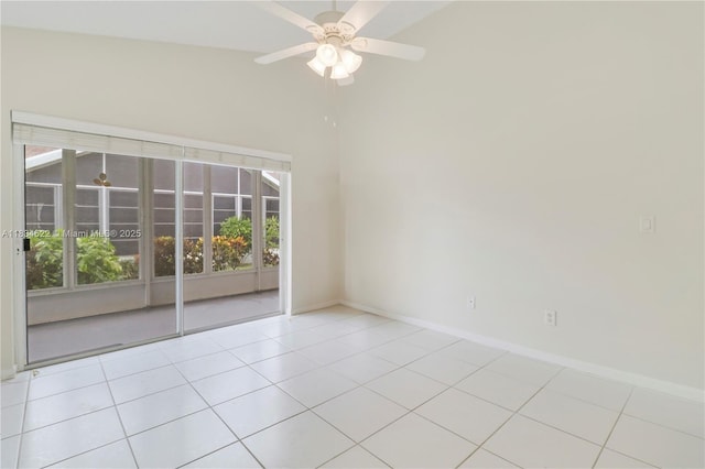 653 NW San Remo Cir, Port St Lucie, FL 34986 - tiled spare room with baseboards and ceiling fan