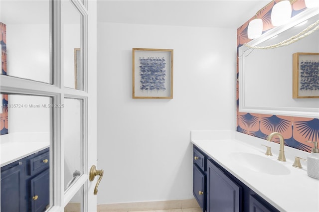 1717 N Bayshore Dr Unit A-3453, Miami, FL 33132 - bathroom featuring vanity and baseboards