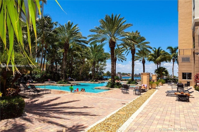 17125 N Bay Rd Unit 3105, Sunny Isles Beach, FL 33160 - community pool featuring a patio area