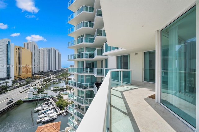 150 Sunny Isles Blvd Unit 1-1401, Sunny Isles Beach, FL 33160 - balcony with a water view and a city view