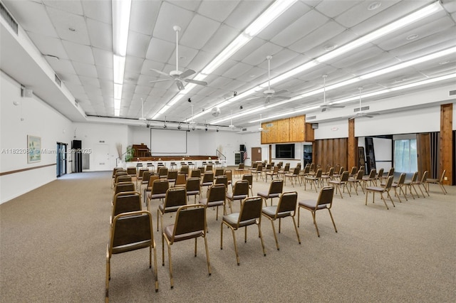 7331 NW 18th St Unit 205, Margate, FL 33063 - misc room with carpet floors and a ceiling fan
