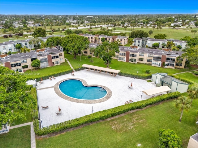 7331 NW 18th St Unit 205, Margate, FL 33063 - aerial view of a pool