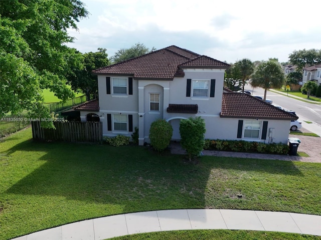 15260 SW 91st Ln, Miami, FL 33196 - mediterranean / spanish home featuring a tiled roof and stucco siding