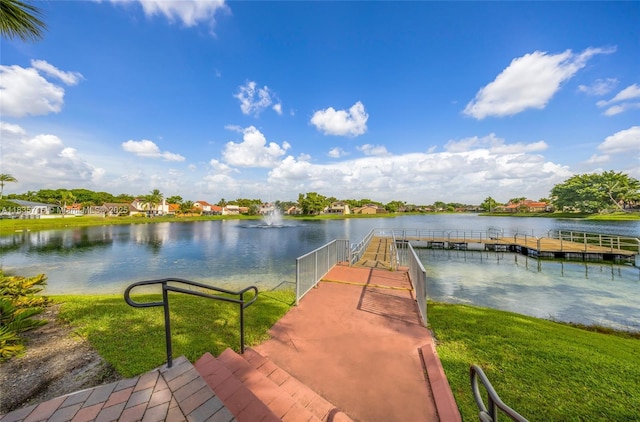 6637 NW 181st Ln, Hialeah, FL 33015 - dock area featuring a water view