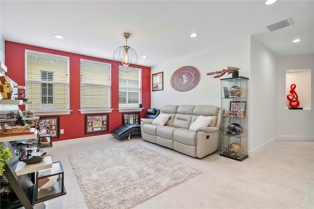 217 SW 11th St, Fort Lauderdale, FL 33315 - living area with carpet flooring and recessed lighting